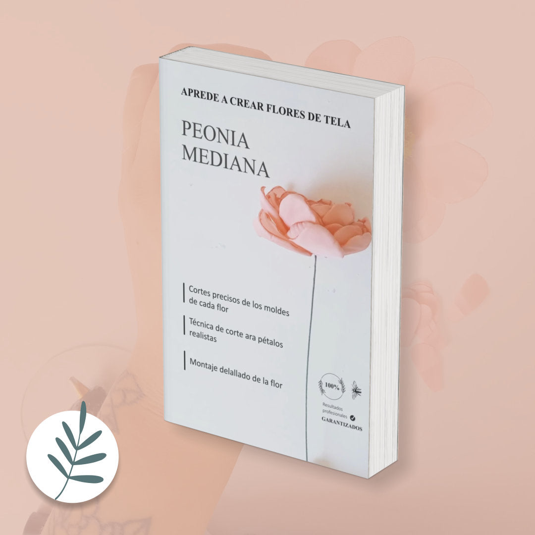 Crea una Peonia Mediana con Técnica de Vela